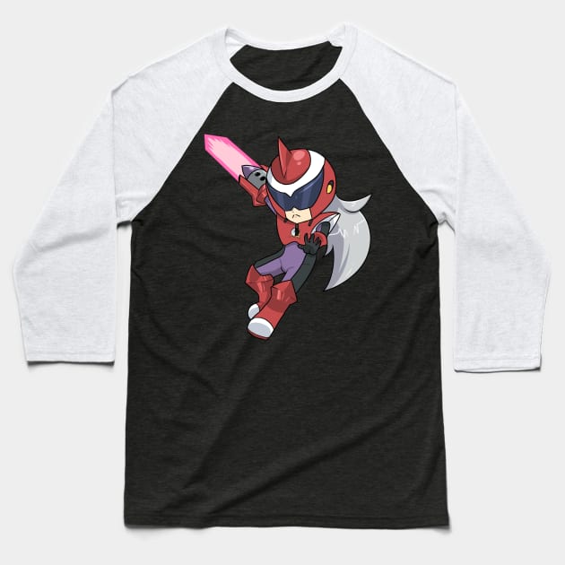 Protoman Baseball T-Shirt by TokenDuelist